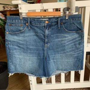 Madewell High Rise Denim Jean Shorts 35